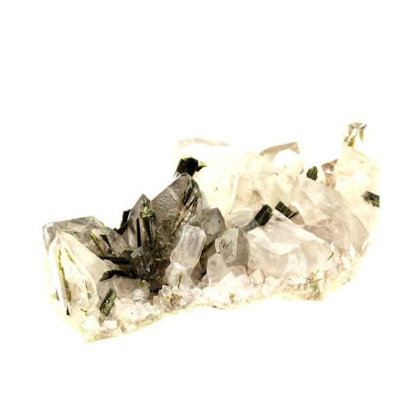 Quartz + Epidote 1580,0 karat Flerfärgad