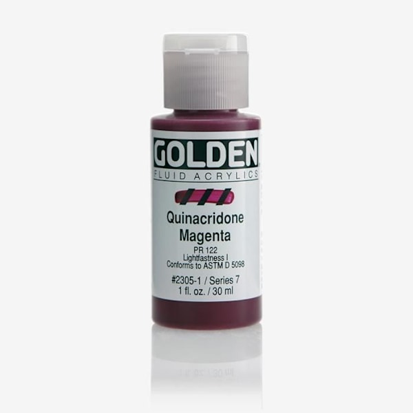 Gyllene: High Flow: Akrylfärg: 30ml: Quinacridone Magenta: S7