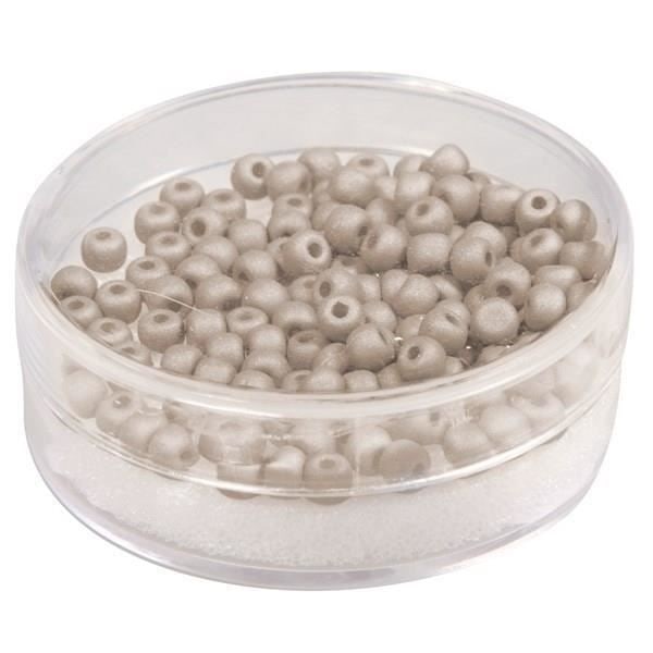 Glasfröpärlor - Taupe brun - 4mm - 120 st