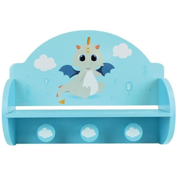 SJOVT HUS Léon le Dragon 713338 KNAGEDRAG HYLDE Mål: ± H. 33 x B. 46 x D. 15 cm til børn Blå