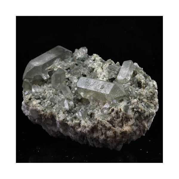 Sten og mineraler. Røgkvarts. 709,0 øre. Mont-Blanc-massivet, Haute-Savoie, Frankrig.
