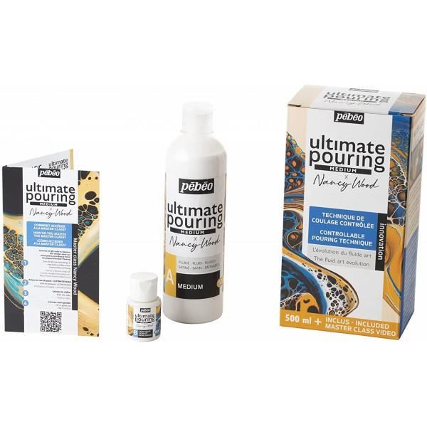 Coffret - Pébéo - Ultimate Pouring Medium - 500 ml - Komplet sæt - Gødnings effekter