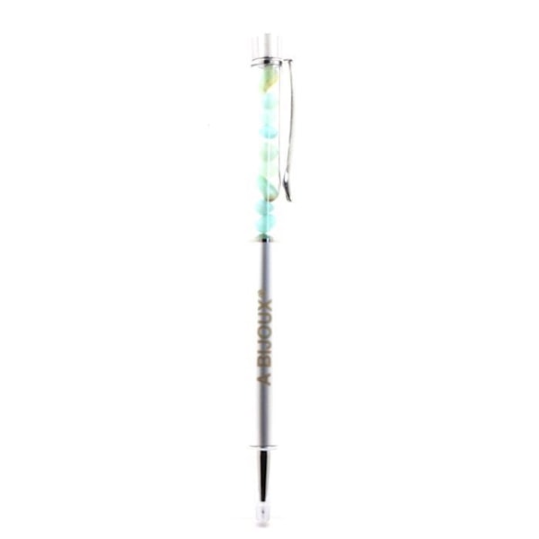 Sten og mineraler. Amazonit mineral pen fra Brasilien. Grå farve. Grå