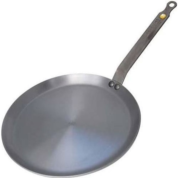 DE BUYER Crepe Stegepande Mineral B Element - 26 cm - Stål - Alle varmekilder inklusive induktion Grå