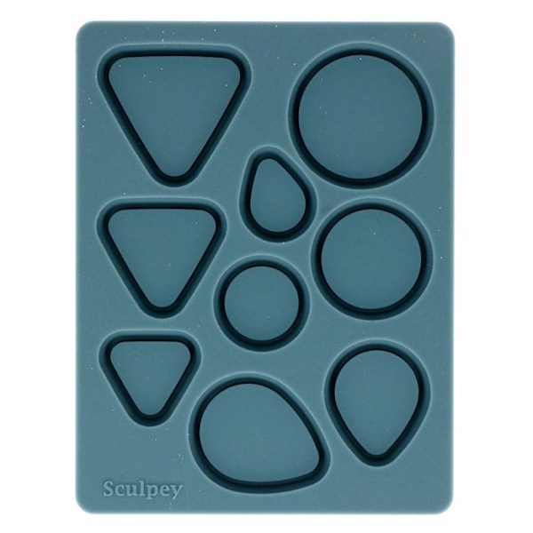 Flexibel silikonform Bezel Blå