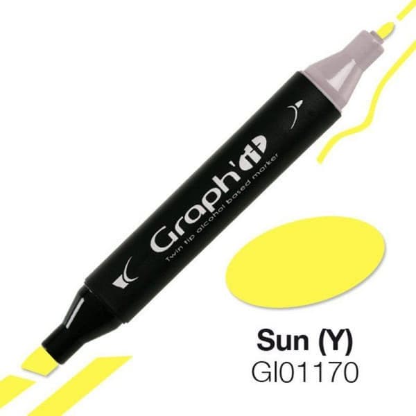 Graph'It - Graph'it 1170 Sun (Y) alkoholi marker Gul