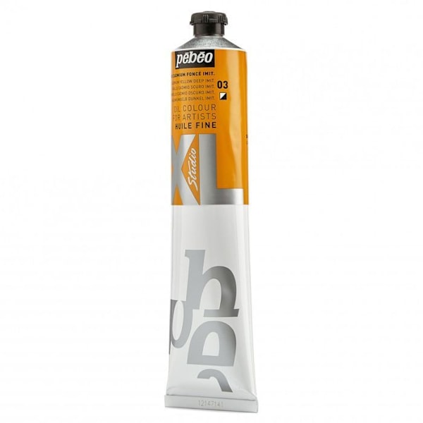 Oliefarve - Pébéo - Studio XL - Cadmium Gul Primær Imitation - 200 ml - Hurtig tørring Imitation Cadmium Gul Primär