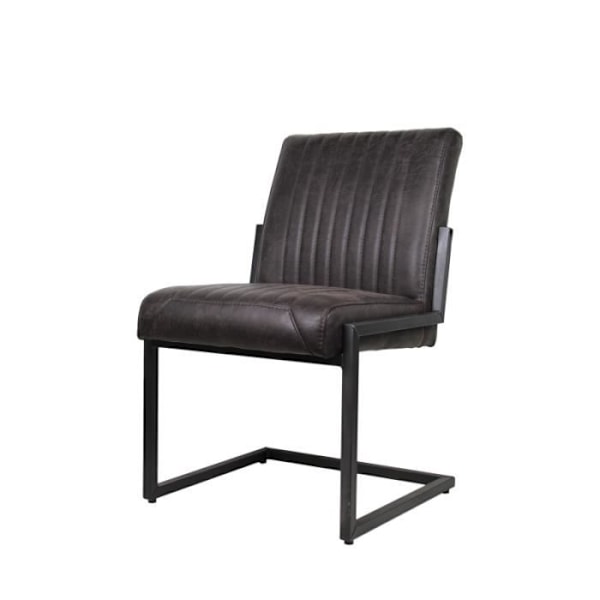 Matsalsstol - HSM - Texas - Yachtläder - Industristil - 1 plats Svart