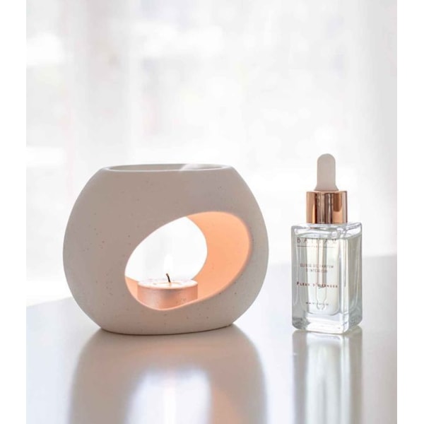 Keramisk brännare Abstrakt steneffekt Beige