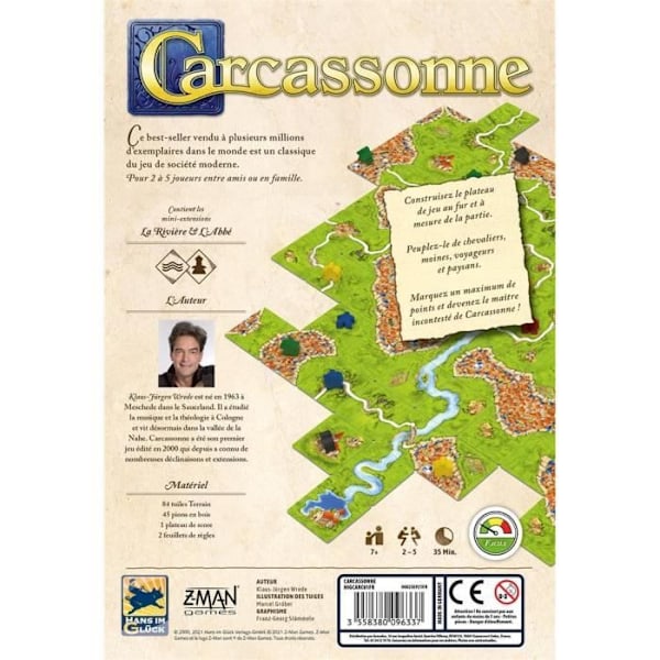 Brädspel Z-Man Games - Carcassonne Flerfärgad