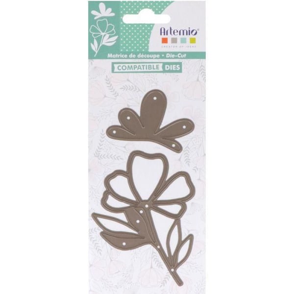 Skæreforme - Dies - Gode vibes - Blomster - Præcis snit - Blomsterdesign - Ideel til kreative hobbyer