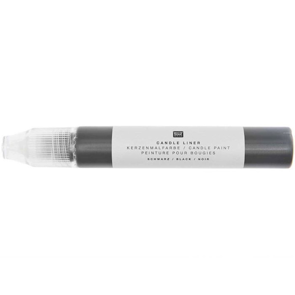 Stearinlysfarve 30 ml Sort Svart