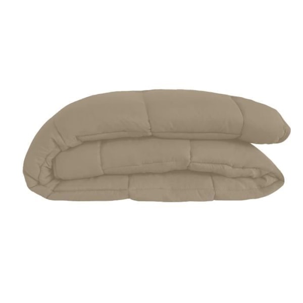 CALGARY Varmt täcke Microfiber 400g/m² Taupe & Linne 140x200cm
