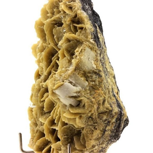 Sten og mineraler. Kvarts + siderit. 1125,0 øre. La Mure, Isère, Frankrig.