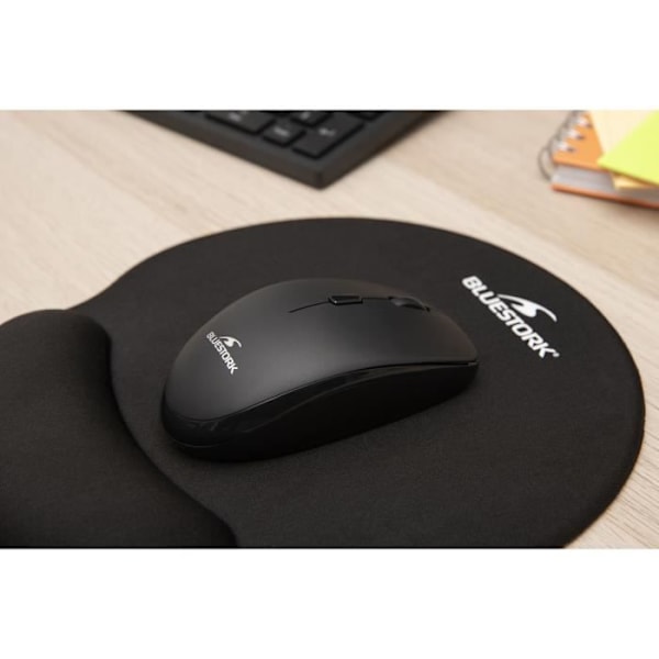 Ergonomisk musemåtte - Bluestork - BS-PAD-ERGO - Håndleddsstøtte - Tykkelse 3 mm