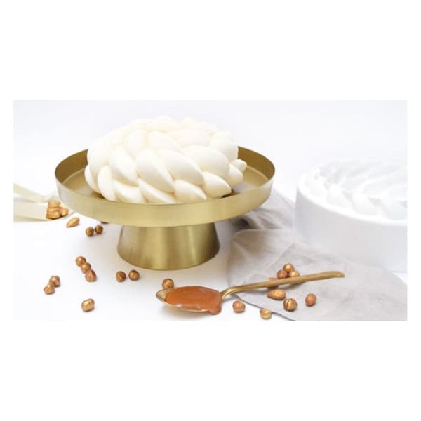 Silicone tårtaform - Scrapcooking - 3D Florescence - Vit - 18 cm - Non-stick Vit