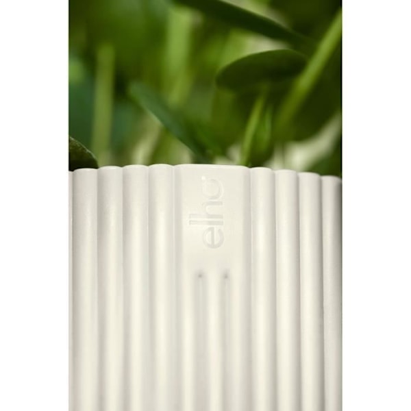 ELHO Vibes Fold Rund blomkruka 30 - Vit - Ø 30 x H 27 cm - inredning - 100% återvunnen