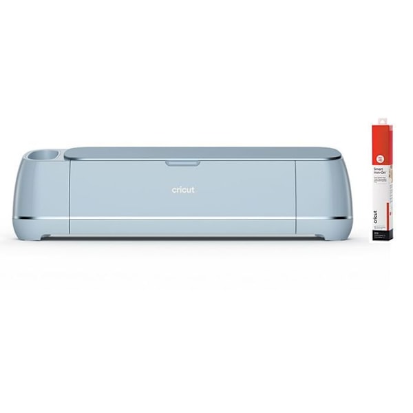 Cricut Maker 3 leikkuri + punainen silitettävä flex 90 x 33 cm Blå