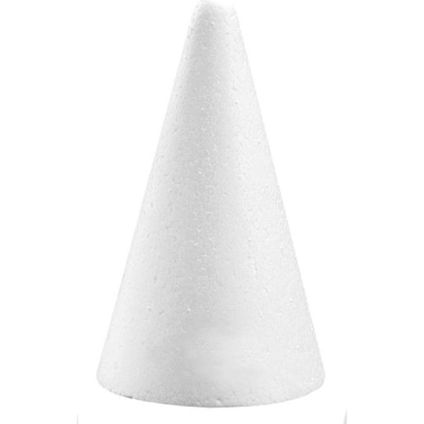 Kegle 28 cm Fuld Polystyren Vit