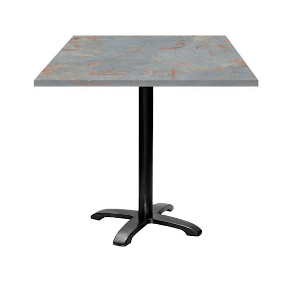Bord 70 x 70 cm - model Bazila grå rust Grå