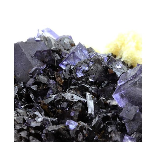 Sten og mineraler. Fluorit + Sphalerit + Baryt. 6421,5 ct. Elmwood mine, Tennessee, USA.