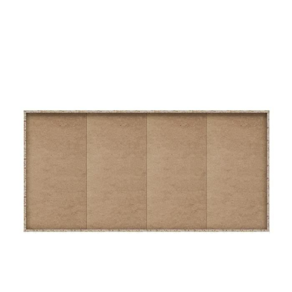 PILVI matala senkki - 4 ovea ja 2 laatikkoa - Matt valkoinen - P 162,3 x S 34,2 x K 88,1 cm Matt vit