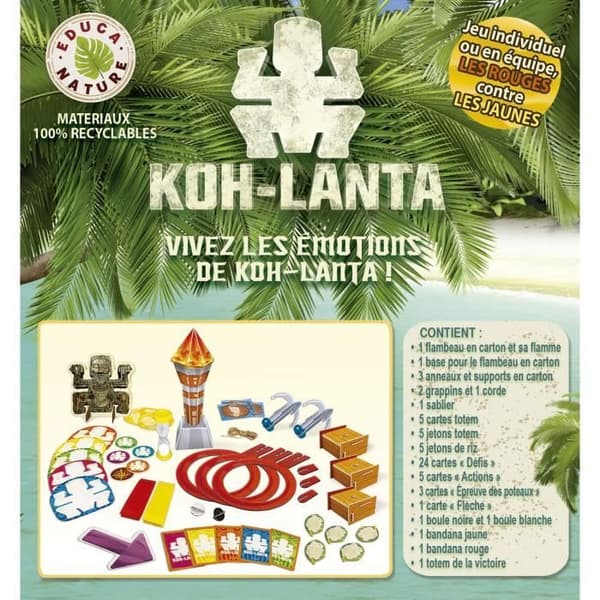 Koh Lanta - Lautapeli - EDUCA grönt och blått