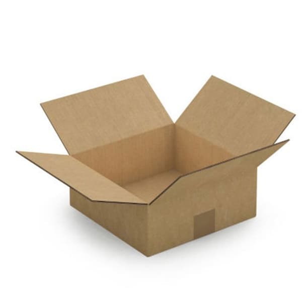 10 st packboxar 25 x 25 x 10 cm - Dubbel korrugerad brun