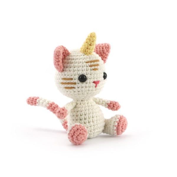 Kit Hækling Kat-Enerne - Graines Creatives - 15 cm - Multifarvet Vit