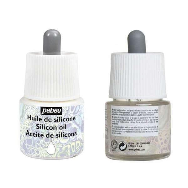 Silikonolja för akryl - 90 ml Vit