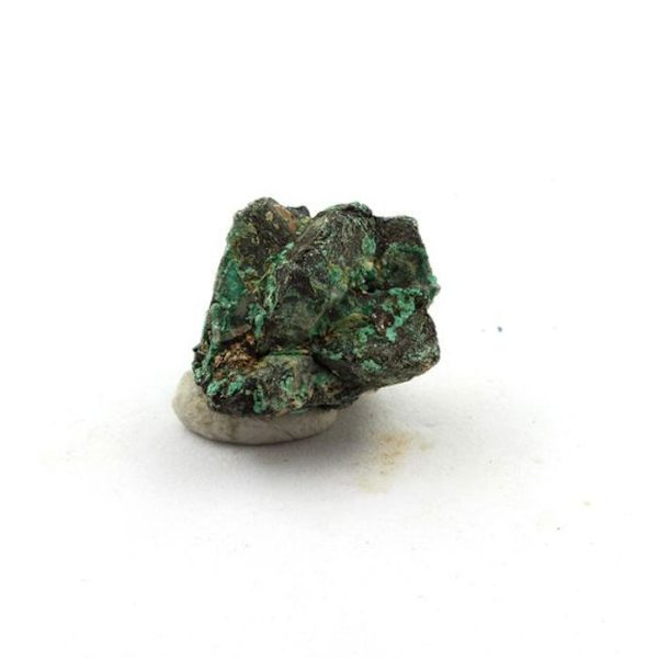 Sten og mineraler. Bournonit + Bindheimit + Malakit. 43,85 øre. Combe Guichard, Prunières, Isère, Frankrig.
