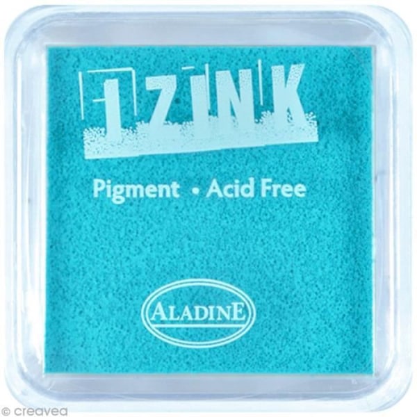 Pigmenttiväri - Aladine - Izink - 36 väriä - 3,5 x 3,5 cm - Väri: Aqua sininen Blå aqua (Aqua)