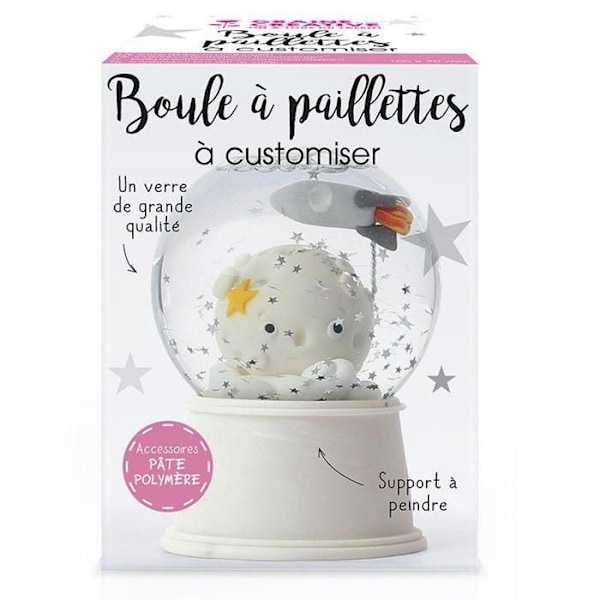 Lumipallo - GENERIC - 8 cm - Laadukas lasi - Sisustus - Sisältää glitteriä