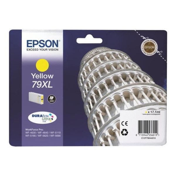 EPSON 79 XL gul bläckpatron - Tower of Pisa - DURABrite Ultra Ink - 17,1 ml - Bläckstråle