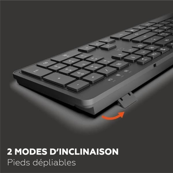 Trådløst tastatur - MOBILITY LAB - Premium - AZERTY - Sort