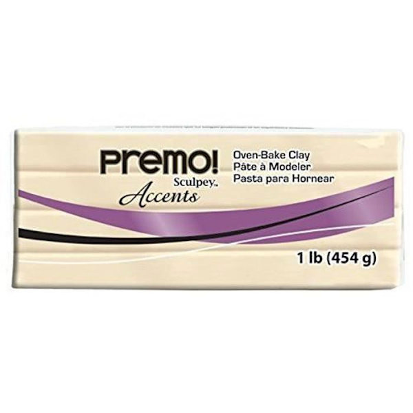 Polymer Clay - Sculpey - Premo Accents - 1 pound - Translucent - Avancerad Genomskinliga, Glittrar, Granit, Pä