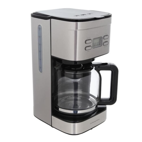 CONTINENTAL EDISON Inox programmerbar filterkaffemaskine Rostfritt stål