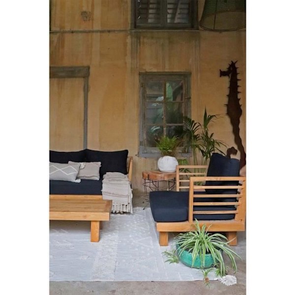 Tæppe - LORENA CANALS - Tribu Natural - 170 x 240 cm - Bomuld - Kan maskinvaskes Beige