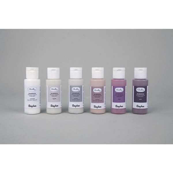 Chalky paint-chalk kit - 6 rosa färger - 60 ml Rosa