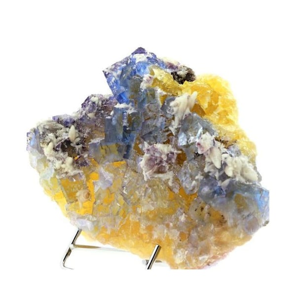 Fluorit + Calcit 2610,2 karat Flerfärgad