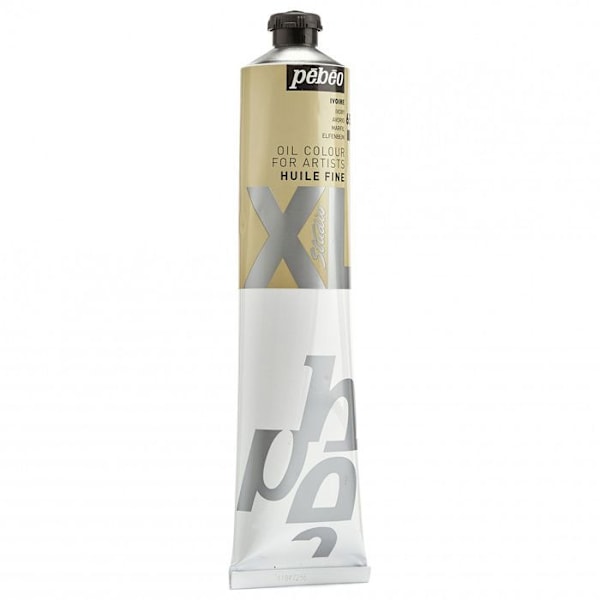 Fin olie - Pébéo - Studio XL - 200 ml tube - Elfenbenshvid - Lyse og dybe farver Vit