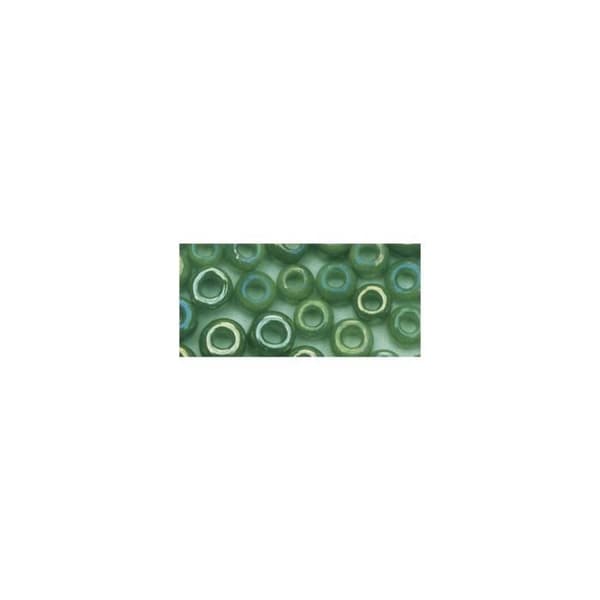 Rocailles - RAYHER - 2 mm - Opaque Lyster - Grön - Förpackning 17g Grön