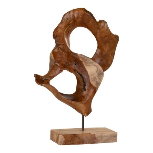 Unik Organic Shaped Teak Statuette House Nordic Donato