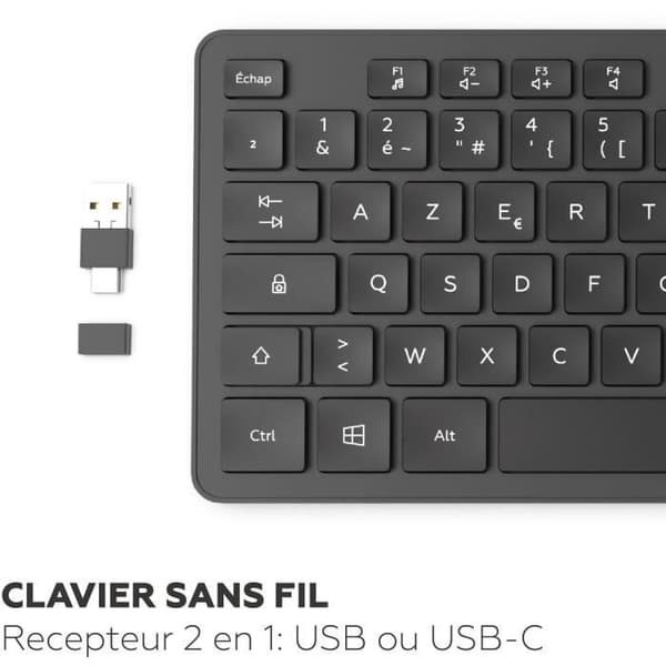 Trådlöst tangentbord - MOBILITY LAB - Premium - AZERTY - Svart