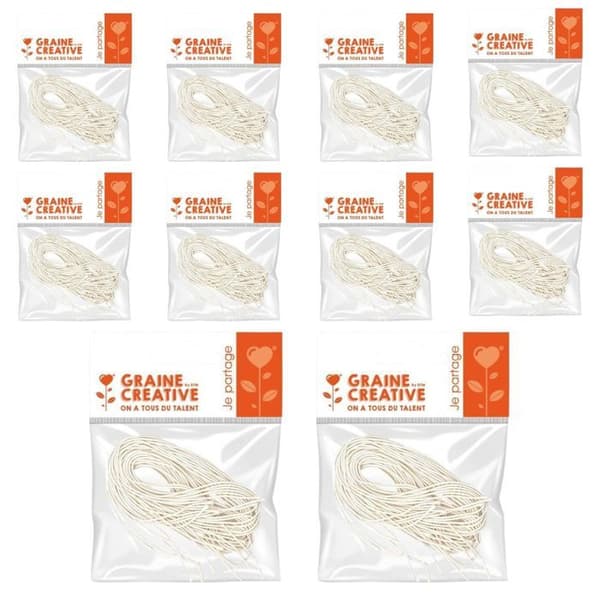100 hvide elastikker til masker 60 cm Vit