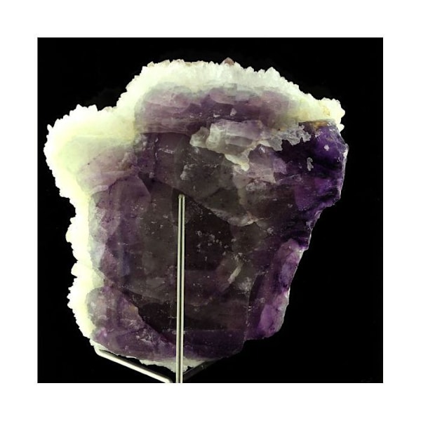 Sten og mineraler. Fluorit + Kvarts. 1207,0 øre. Avellan-minen, Var, Frankrig.