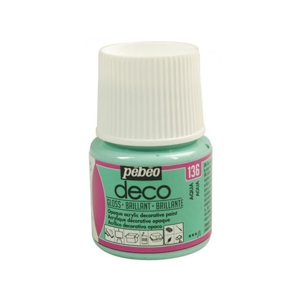 Akrylmaling - PEBEO - Deco - Blank - 45 ml - Aqua Green Aqua Grön