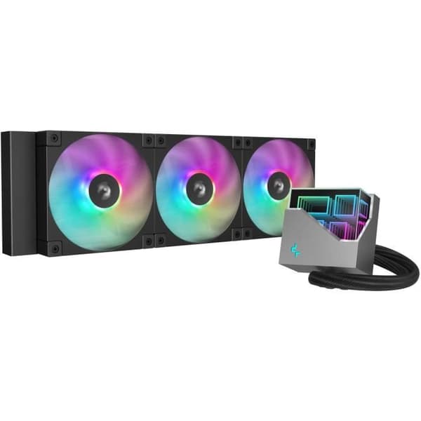 Vattenkylning AIO - DEEPCOOL LT360 ARGB - Fläktar 3x 120 mm ARGB - Svart