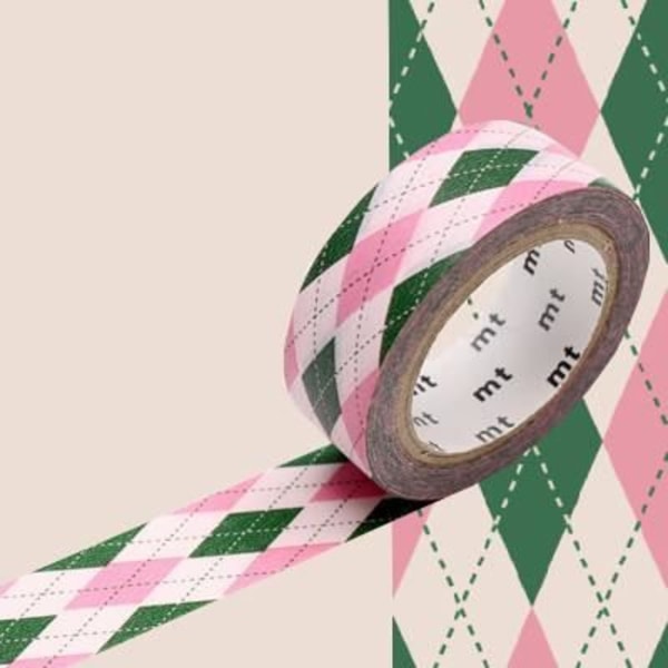 Masking Tape MT Scottish pink/green Pink