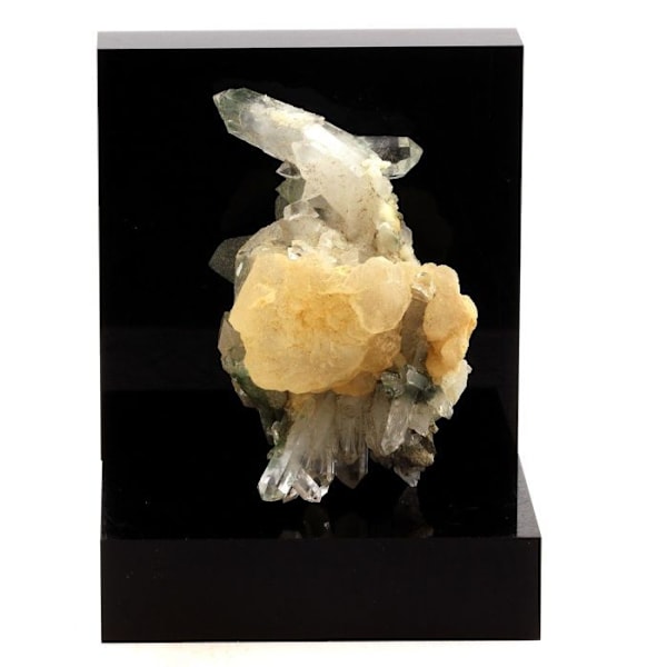 Piller og Mineraler - ABIJOUX - Kvarts + Calcit - Hvid - 571,6 ct - 80x52x45 mm